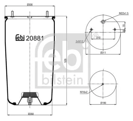 Bellow, air suspension