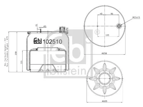 Bellow, air suspension