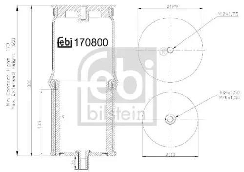 Bellow, air suspension