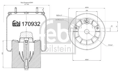 Bellow, air suspension