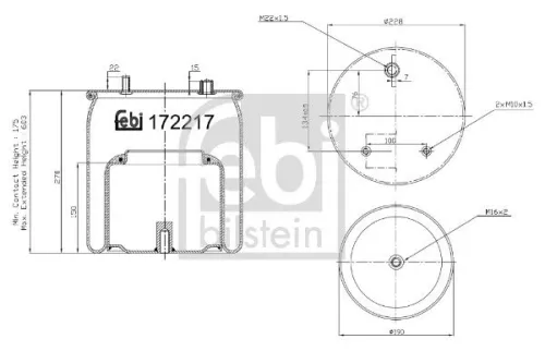 Bellow, air suspension