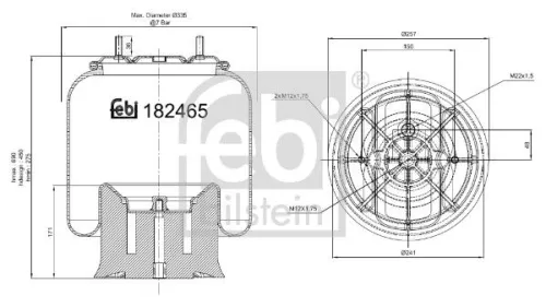 Bellow, air suspension