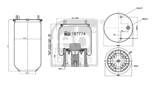 Bellow, air suspension